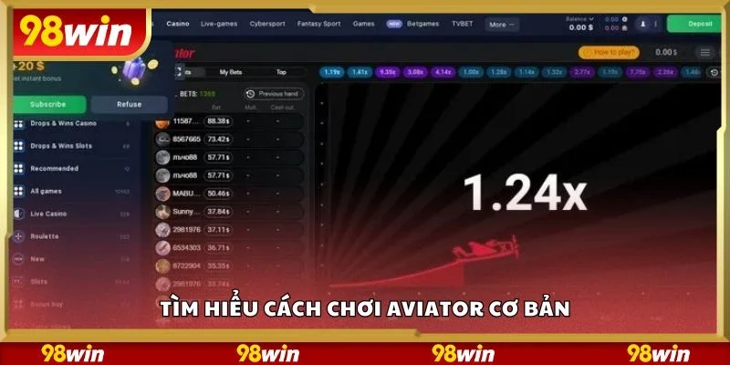 Tìm hiểu cách chơi aviator cơ bản